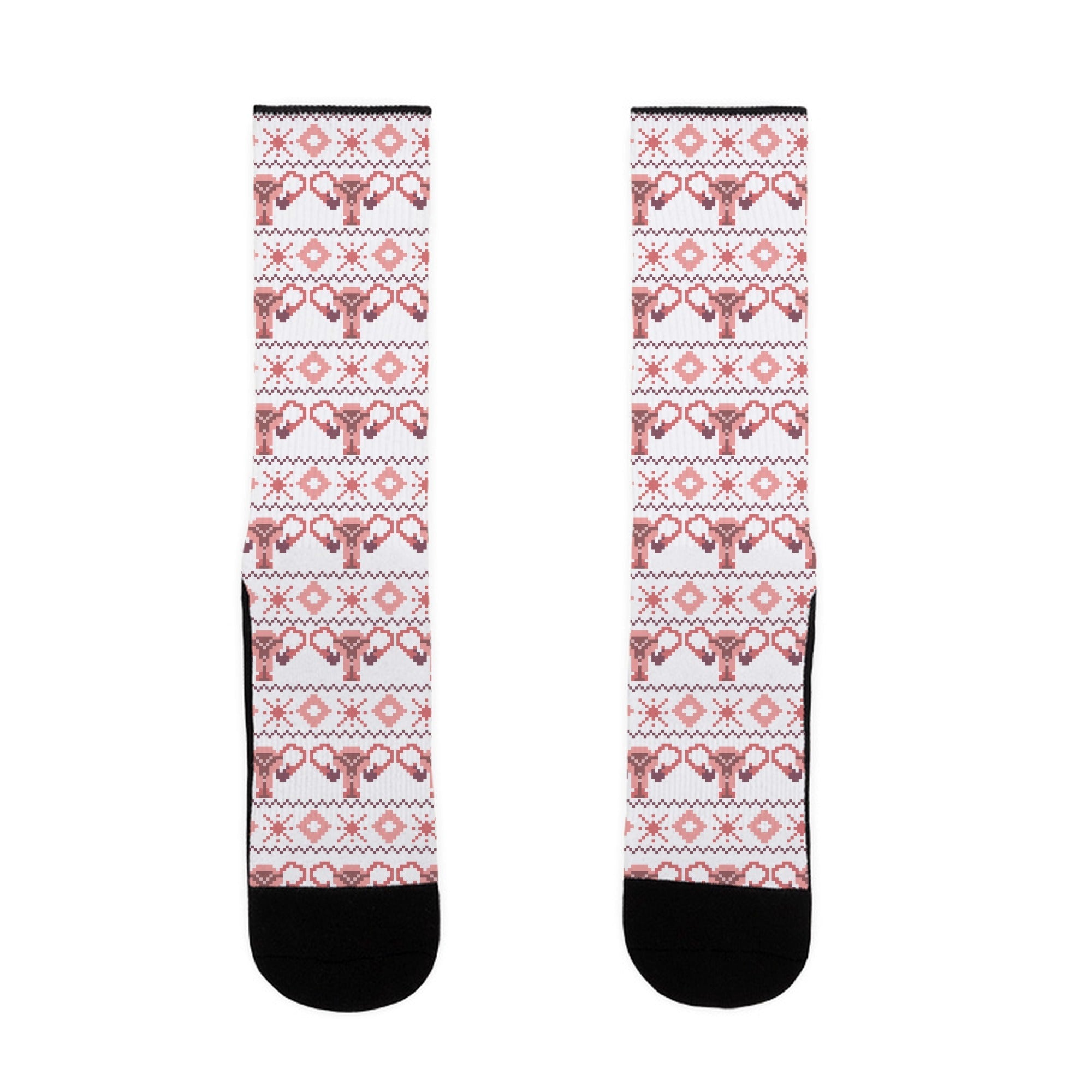Uterus Sweater Pattern Socks