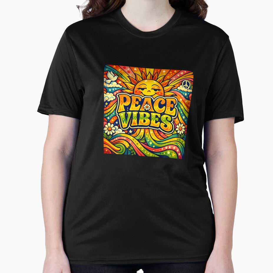 Peace Vibes Psychedelic Sun Retro by SplashTastic