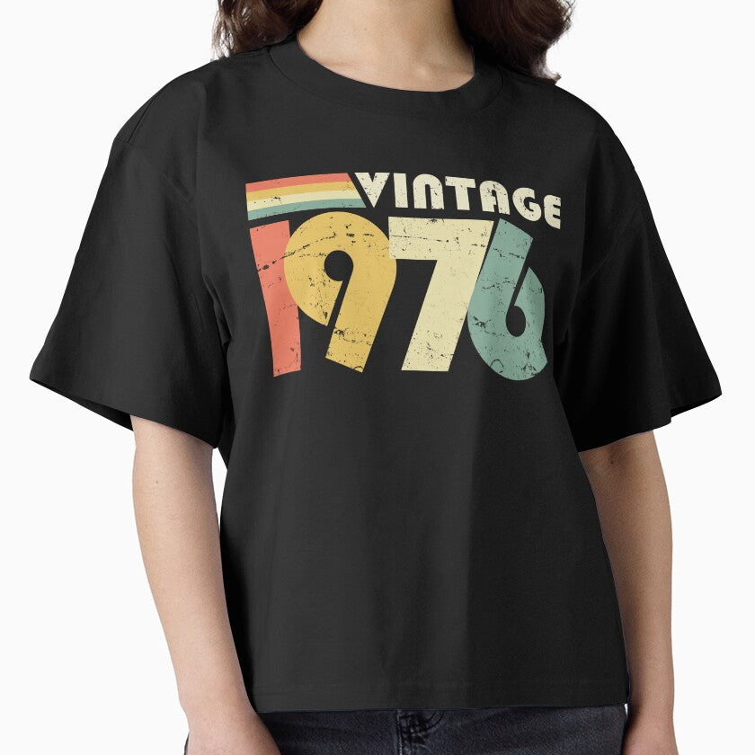 Vintage 1976, 50th Birthday Gift Distressed Design by RicardoTito
