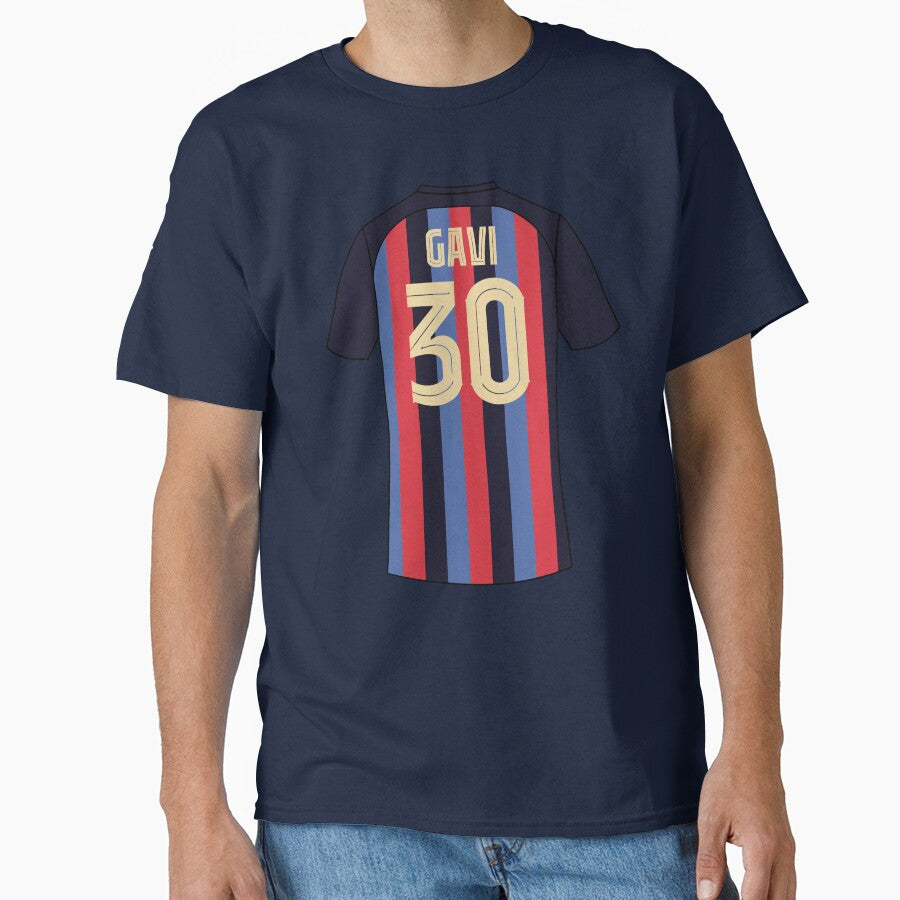 Gavi barcelona football jersey number 30 by Justtrendytees