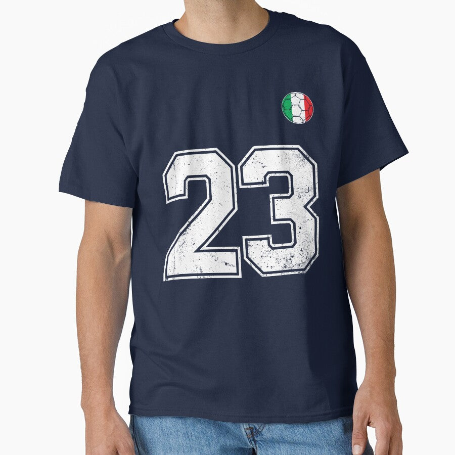 Italy Soccer Number 23 Vintage Sports Fan by RoyesButler