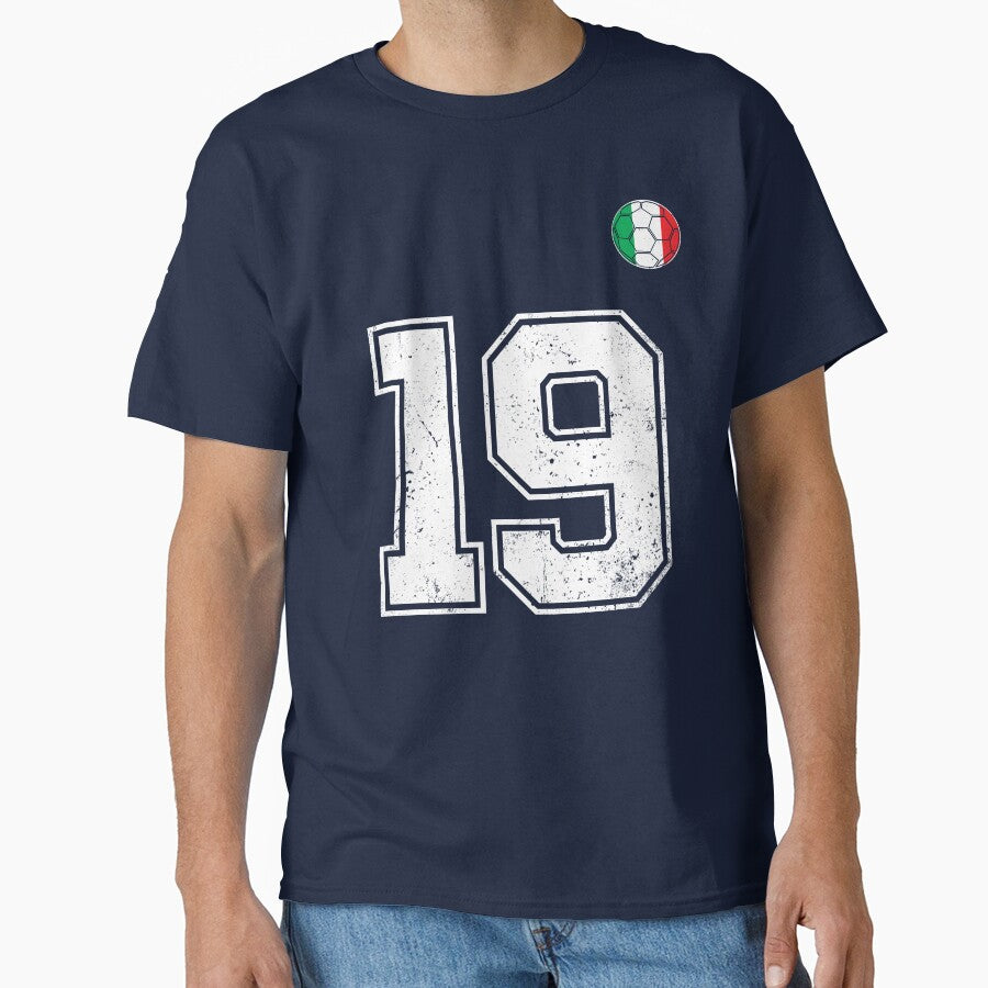 Italy Soccer Number 19 Vintage Sports Fan by RoyesButler