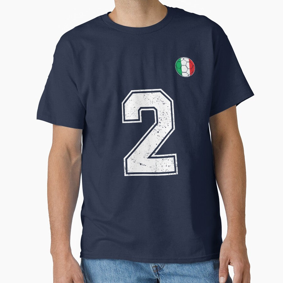 Italy Soccer Number 2 Vintage Sports Fan by RoyesButler
