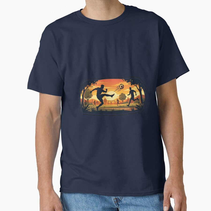 Retro Sunset Football Silhouette Sticker by abdelski