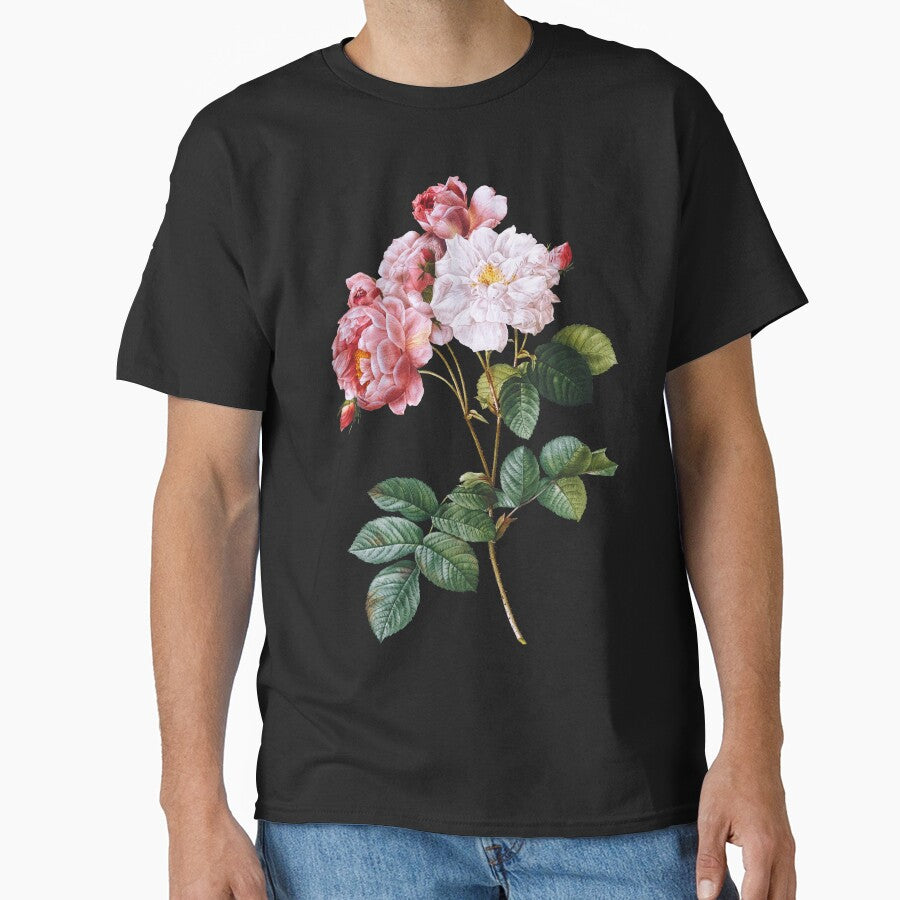 Vintage Botanical Rose Illustration by elinaarbidane