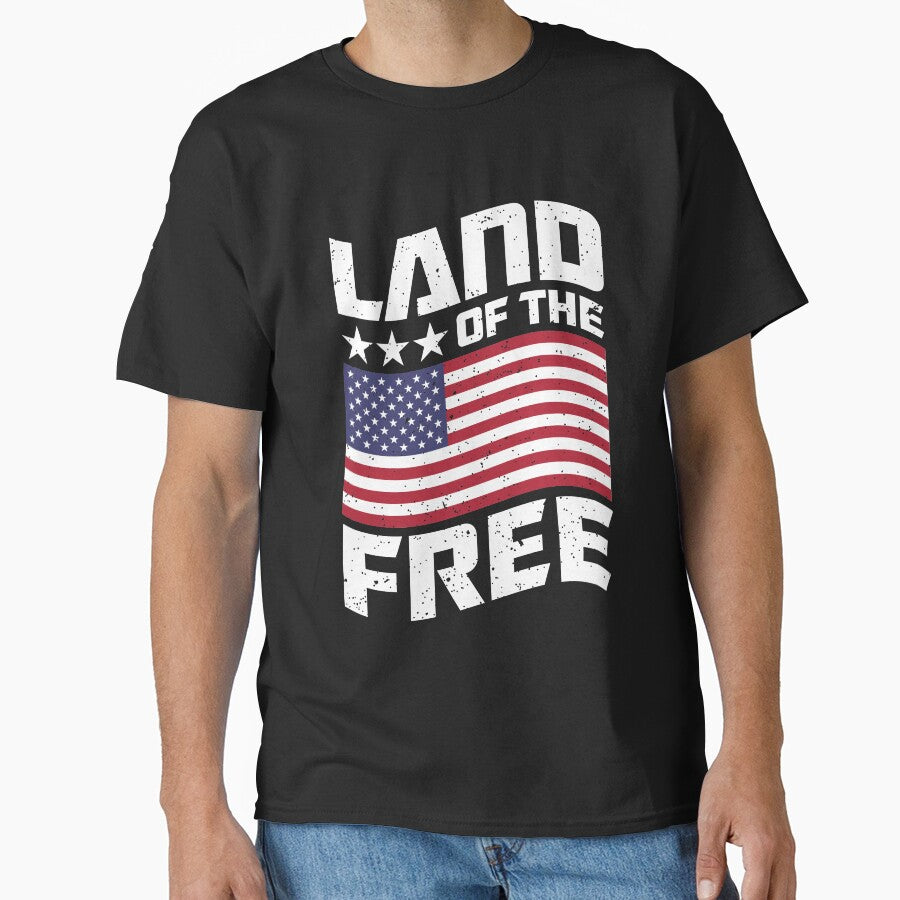 Land of the Free | USA T-Shirt for Men and Women by AllStarMerch