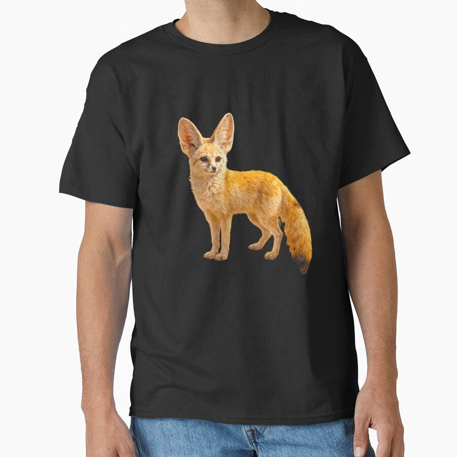 Fennec Fox T-Shirt - Desert Animal Tee - Impressionist Wildlife Shirt by Art Lea