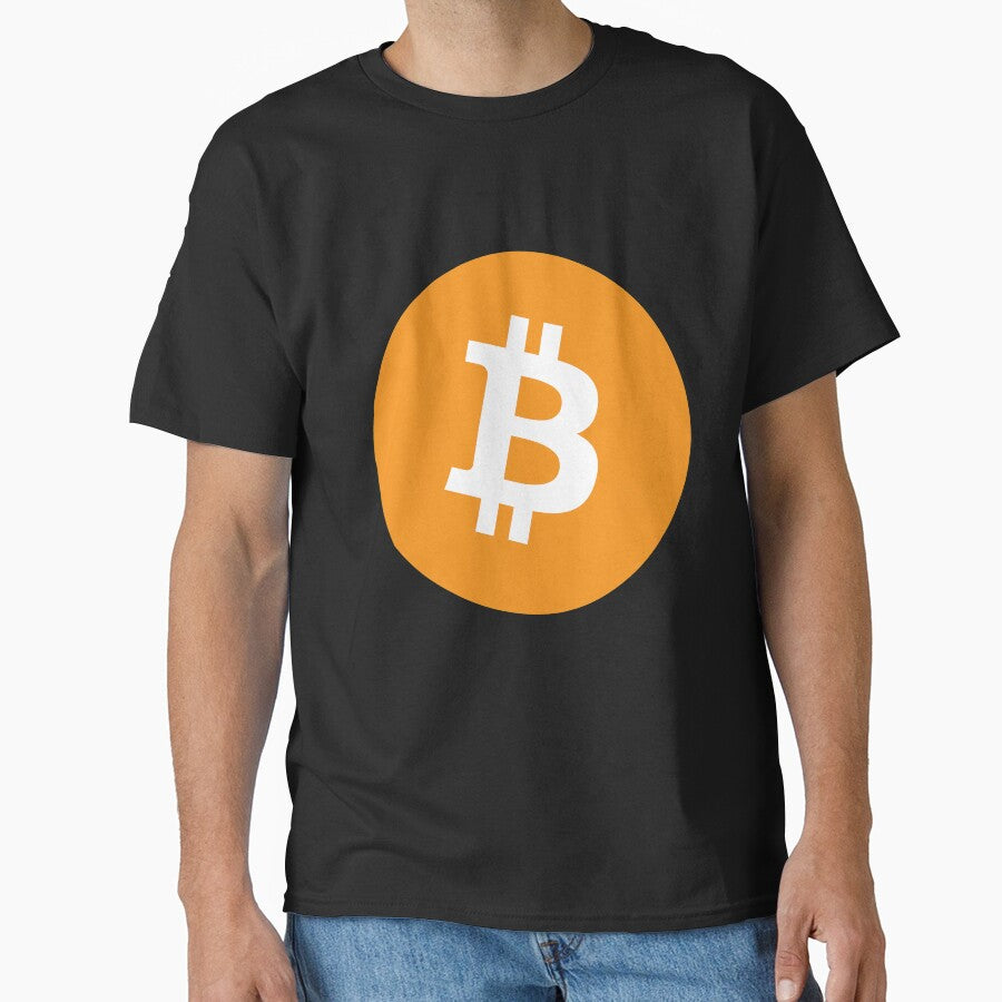 Bitcoin Official Logo Large Long Sleeve T-Shirt by Rainwater Merch