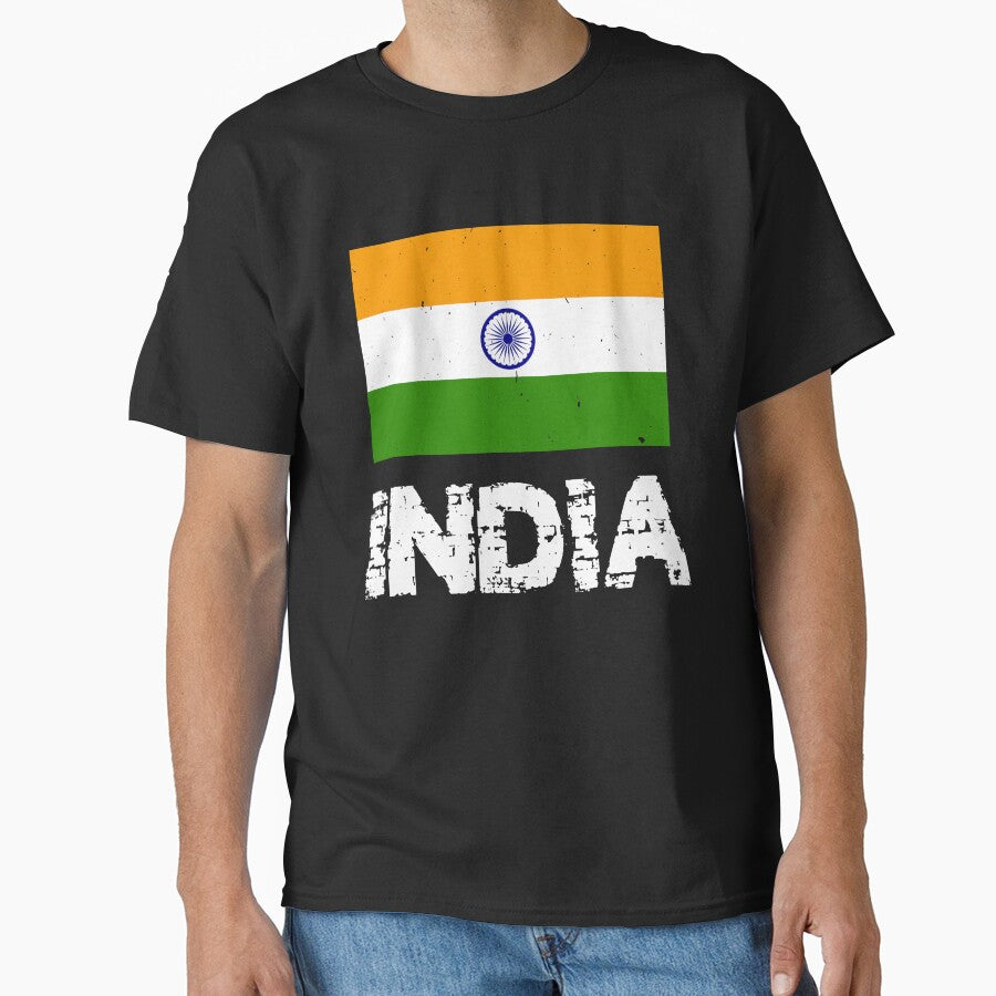 India Flag T-Shirt for Men and Women by AllStarMerch