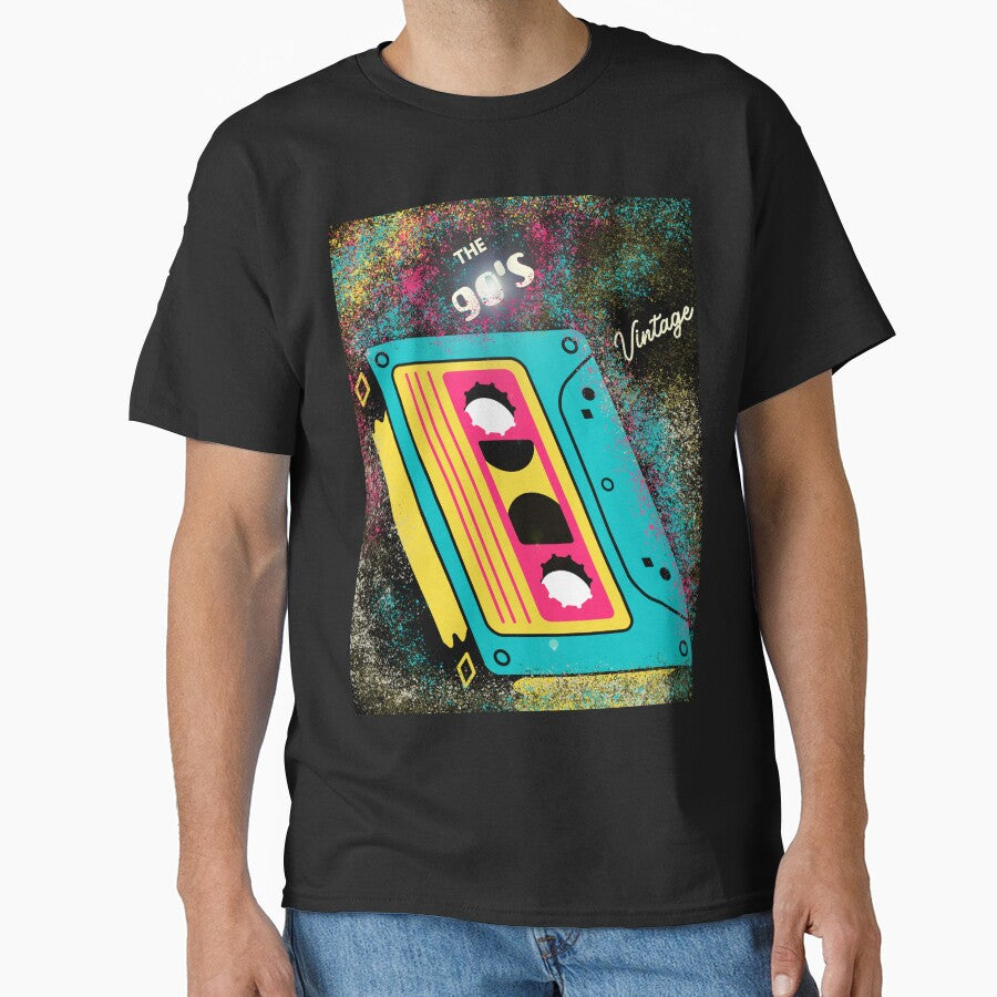 Music Classic T-Shirt Vintage Cassette 90's by amrichjimi
