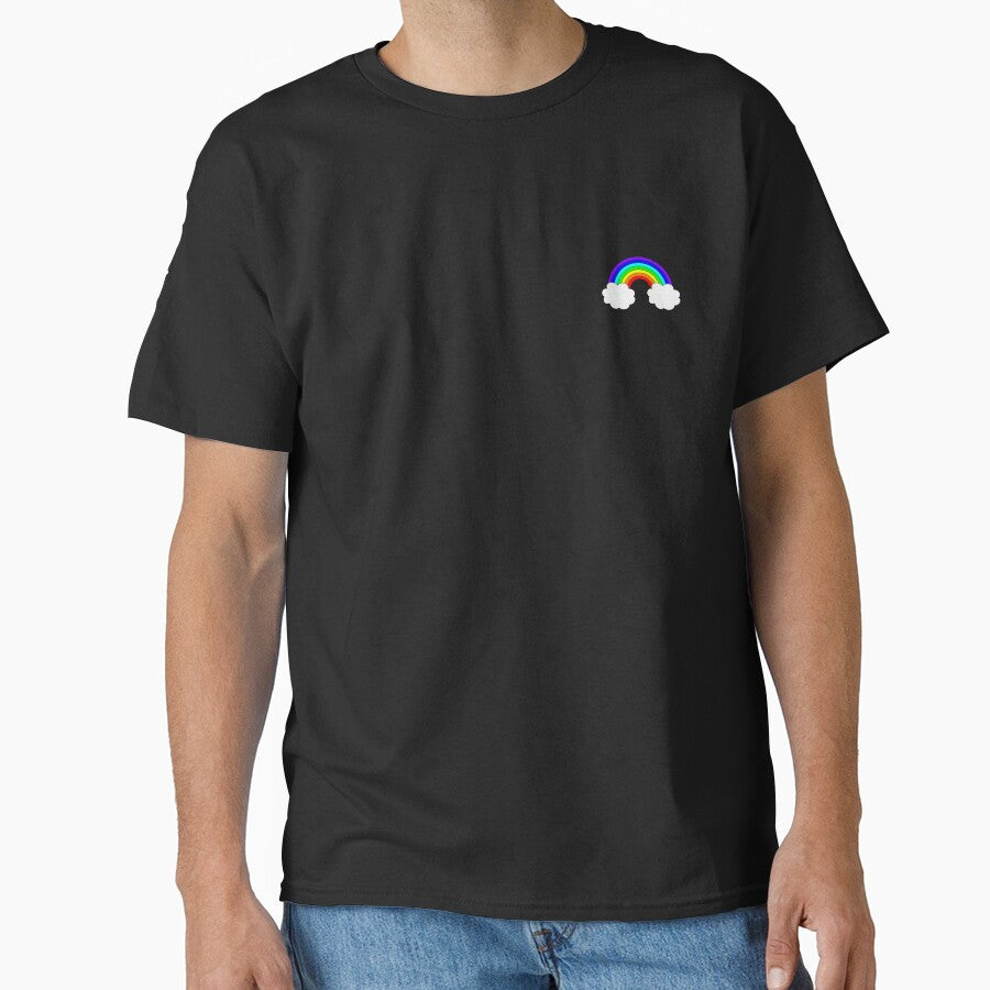 Rainbow Pocket Patch T-Shirt for Men and Women by AllStarMerch