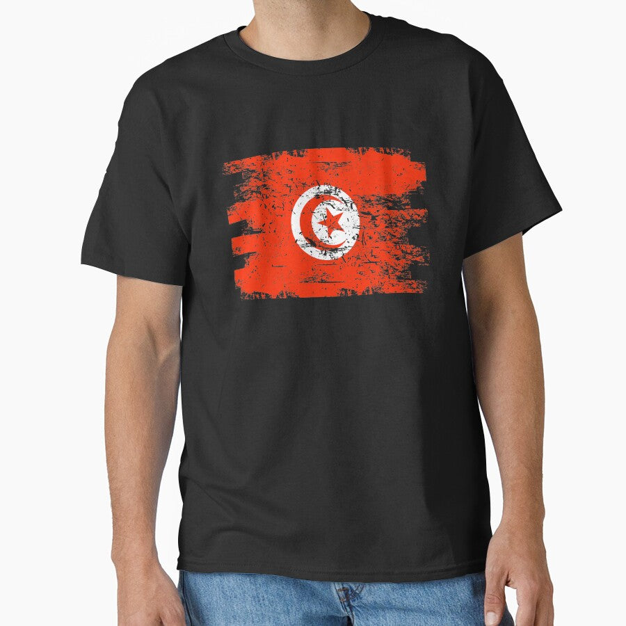 Tunisia Shirt Gift Country Flag Patriotic Travel Africa Light by threadsmonkey