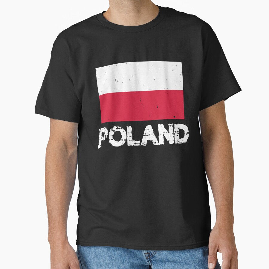 Poland Flag T-Shirt for Men and Women by AllStarMerch