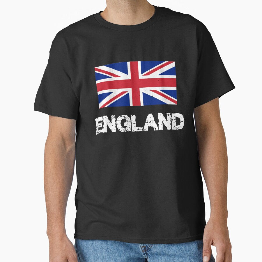 England Flag T-Shirt for Men and Women by AllStarMerch