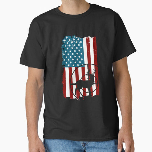 American Flag Hunting USA T-Shirt by AllStarMerch