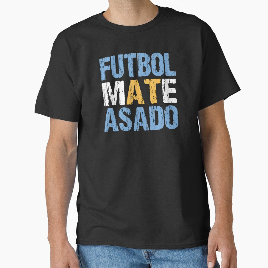 Futbol Mate Asado Argentinian Flag Argentina Distressed by Nirvanibex