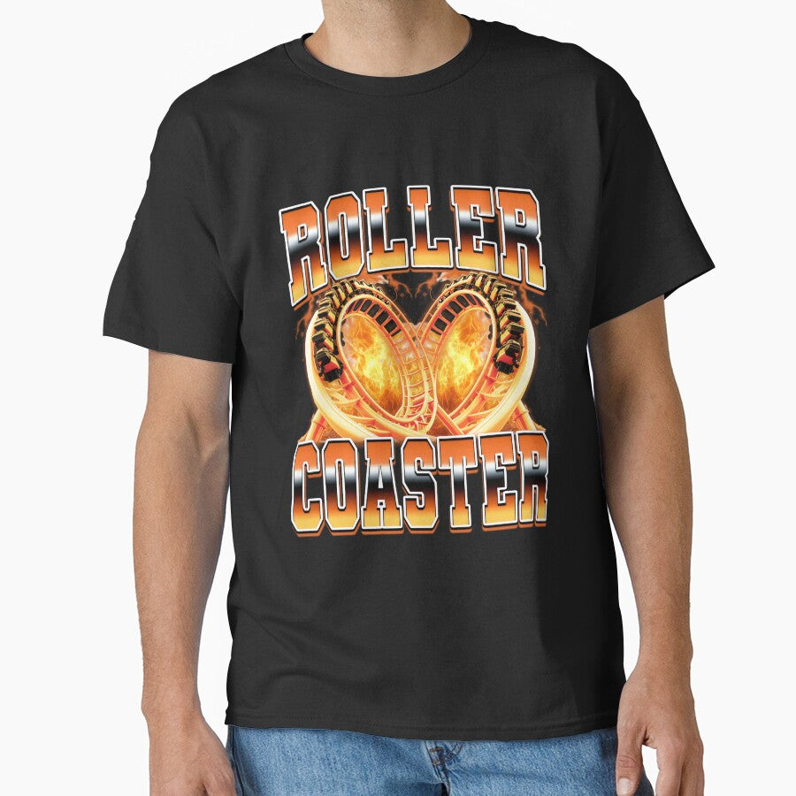Roller Coaster Amusement Park 90s Bootleg Style by PaulTSchafer