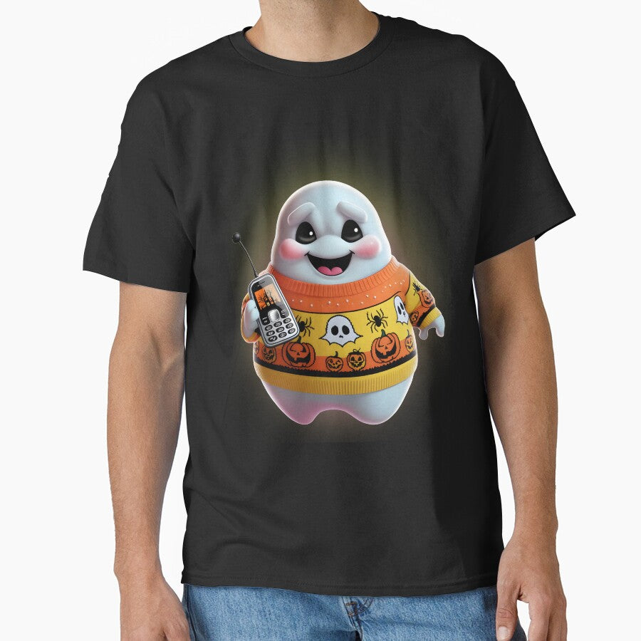 Cute ghost, funny horror sweater by DreamDigi2024RB