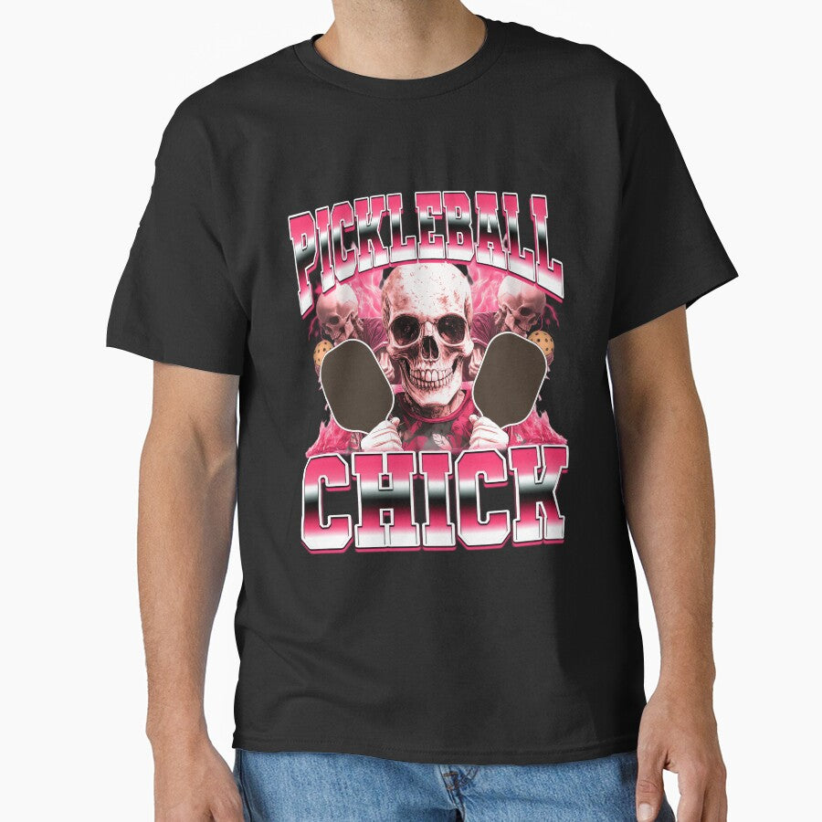 Pickleball Chick Pickleball Player 90s Bootleg Style by PaulTSchafer