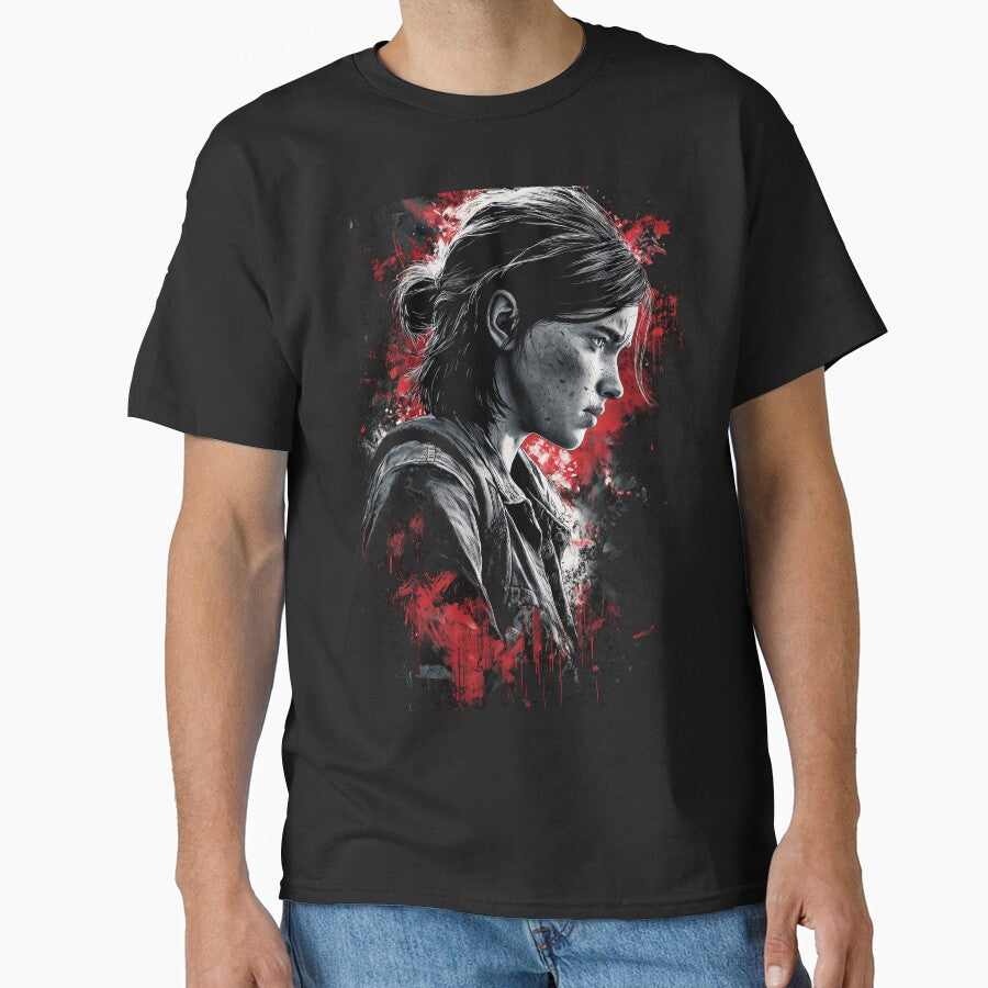Post-Apocalyptic Survivor Girl Fan Art - Gritty Wasteland Heroine Graphic Tee Design by Senpaiwaves