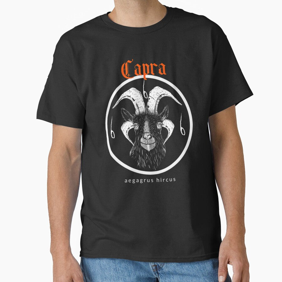 Capra Funny Metal Music Goat Design 1 by M88Design