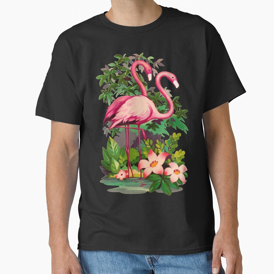 Retro Pink Flamingos by Pixelchicken