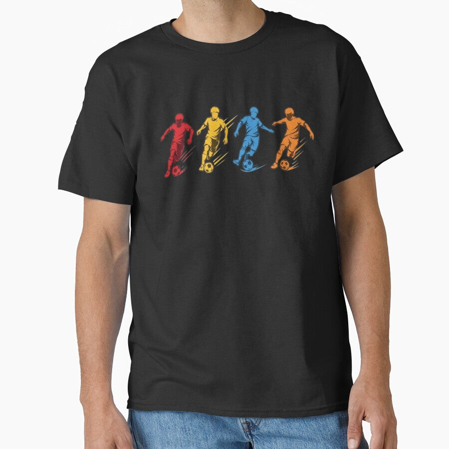 Dynamic Soccer Players Colorful Football Sports Art by haitrieuic96
