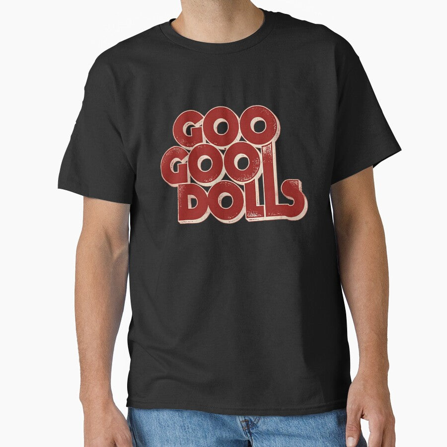 Blackwhitereddesign Goo Goo Dolls Logo Band Classic by Montescie