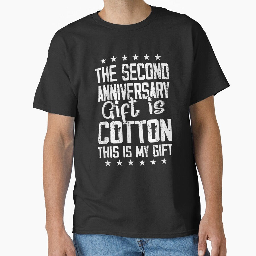 2nd Wedding Anniversary Cotton Him Husband Her by AgnesGeller