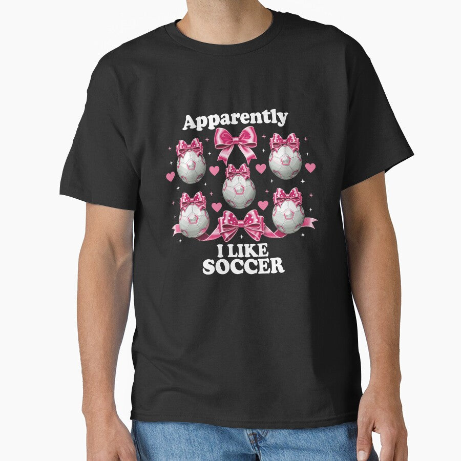 Apparently I Like Soccer Pink Bow Coquette by Betsytiptoe
