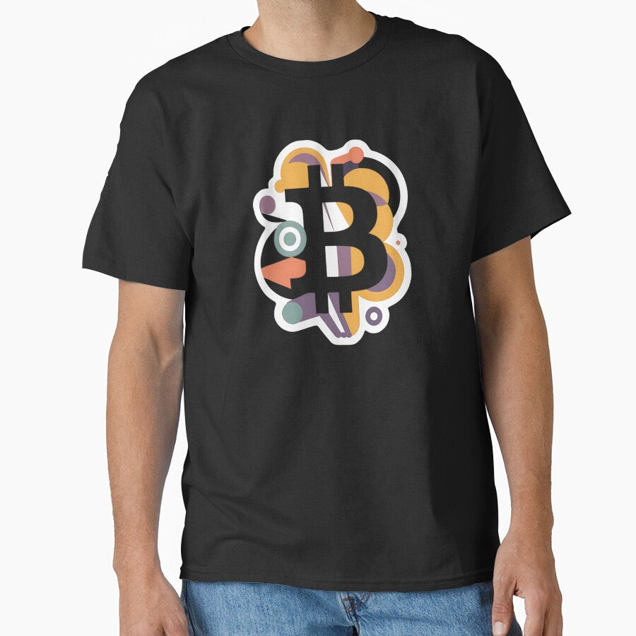 Bitcoin Monochrome Fashion Tee by RadDeck