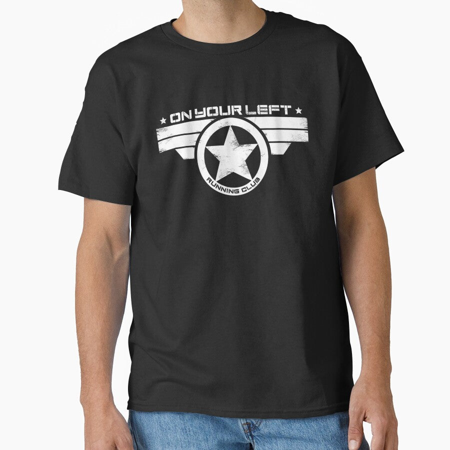 On Your Left Running Club Distressed Print by vpachary