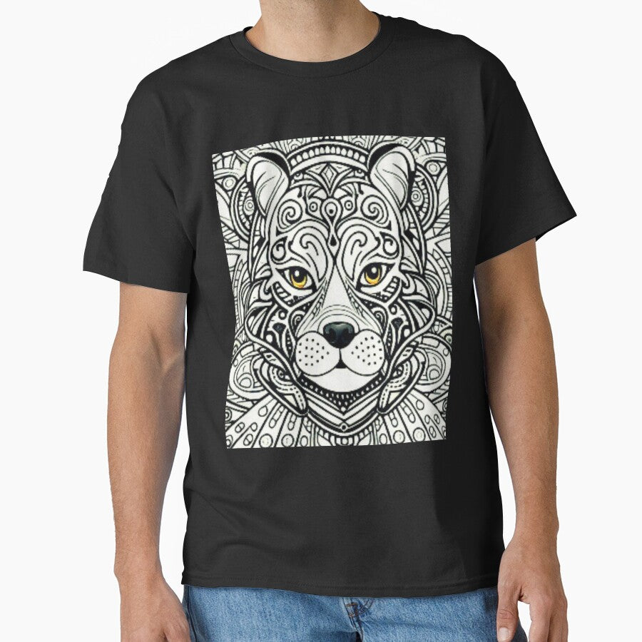 Fine Line Art T-Shirt by ROYALBIRDS
