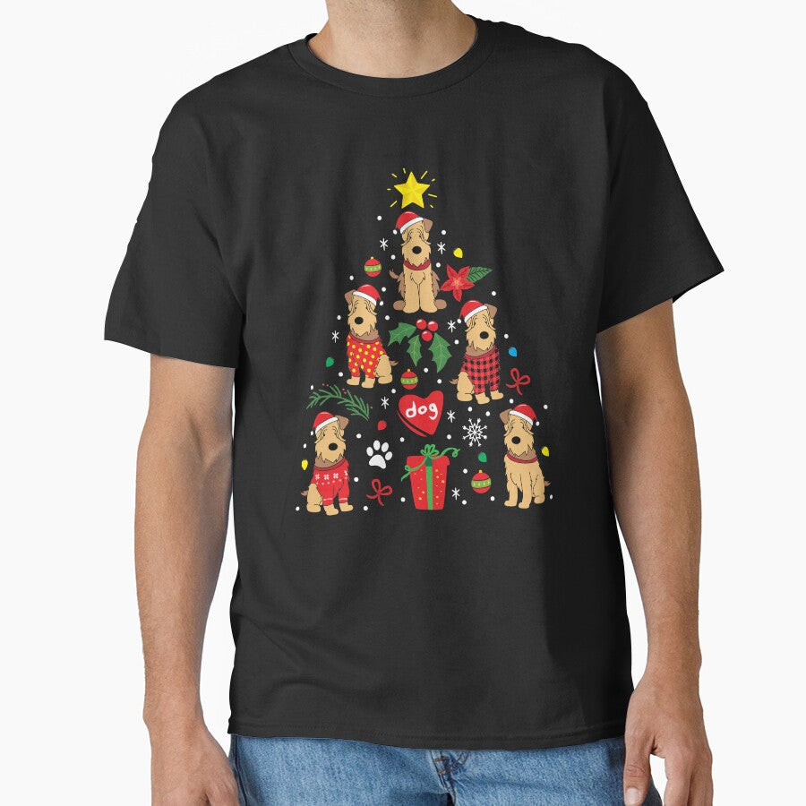 Soft Coated Wheaten Dog Christmas Ornament Tree by rafaeltto