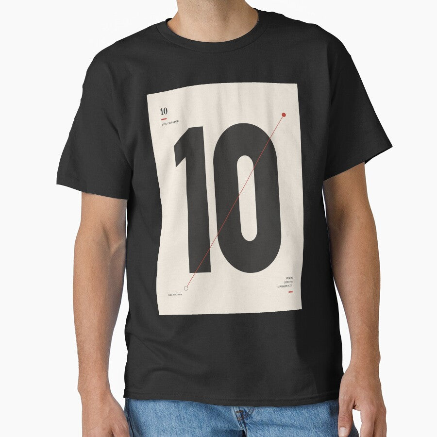 Minimalist Football Number 10 Print, Playmaker Art, Soccer Poster, Sports Decor, Modern Football Illustration by Studio pod Burom