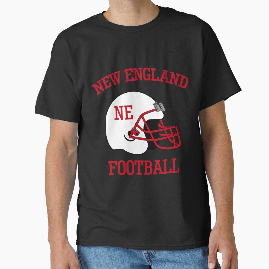 New England Football T-Shirt for Men and Women by AllStarMerch
