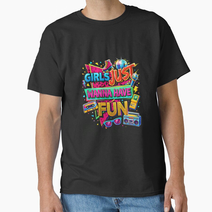 Girls Just Wanna Have Fun Nostalgic 80s Throwback Vibe by CharlesDVance