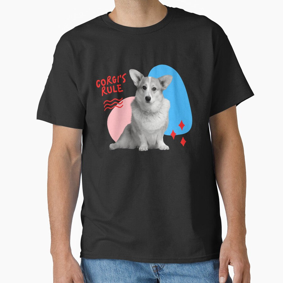 Corgi's Rule fun Tee by RBOJCK