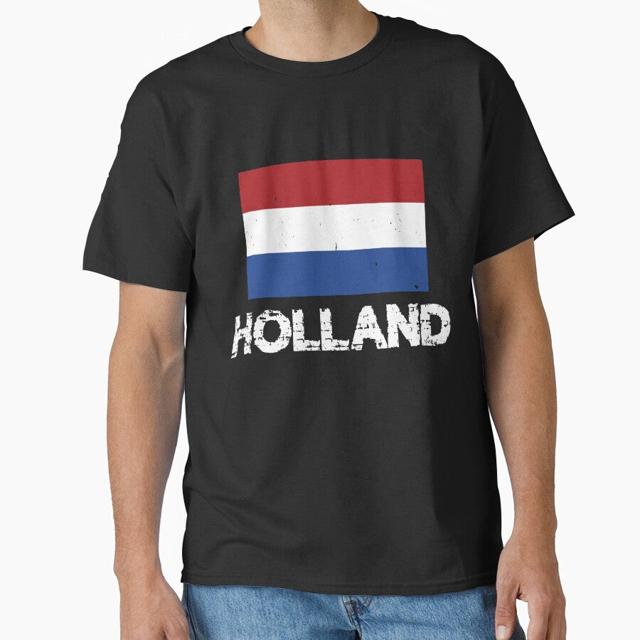 Holland Flag T-Shirt for Men and Women by AllStarMerch