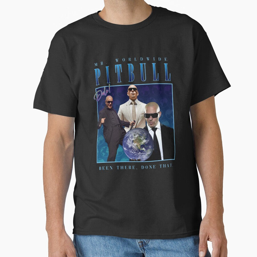 pitbull homage shirt (parody) by PigSucculent