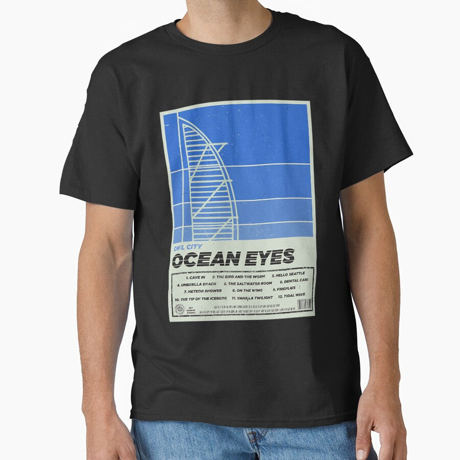 Owl City - Ocean Eyes Retro Poster by jefferyeiman