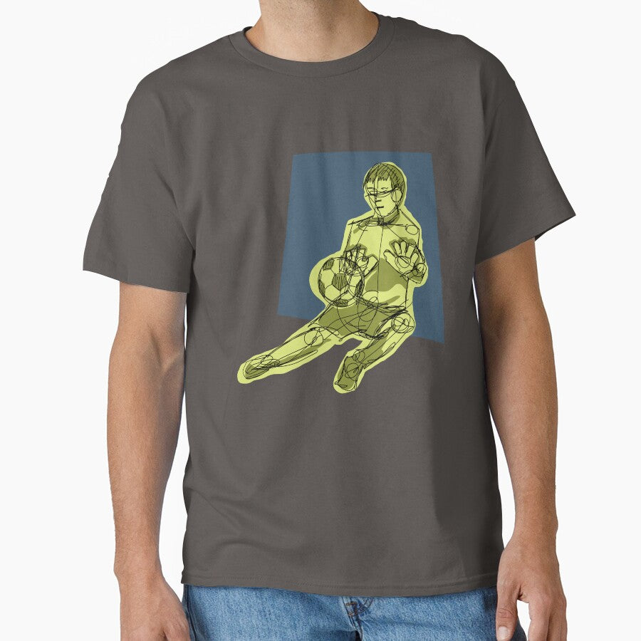 Block Goalkeeper with green background by missmann