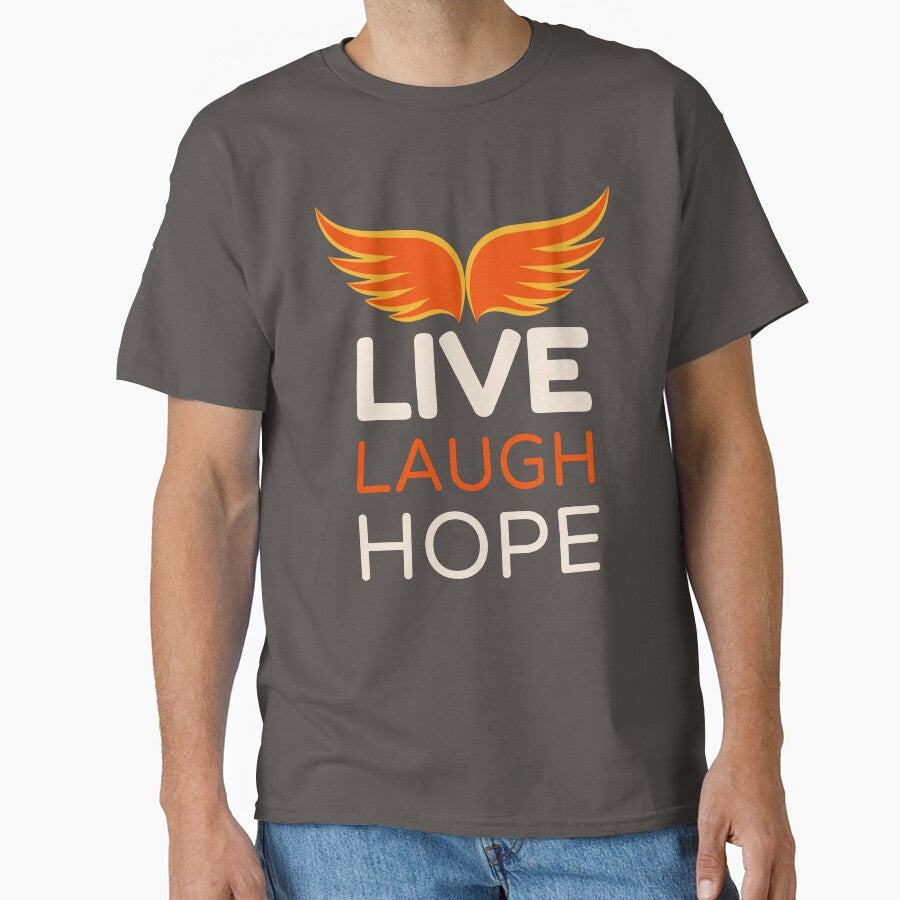 Live Laugh Hope - Short Motivational Quotes | Colorful Fashion Hope Typography by Delandor