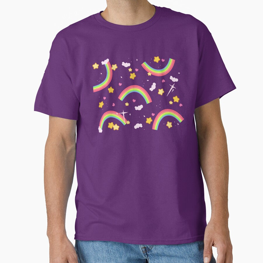 Rainbow star pattern by LisaMichelleArt