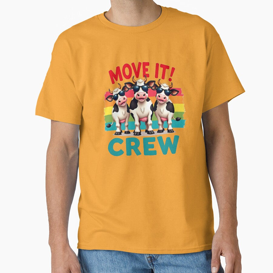 Retro Move It Crew Stylish Cows by Fab-Haven