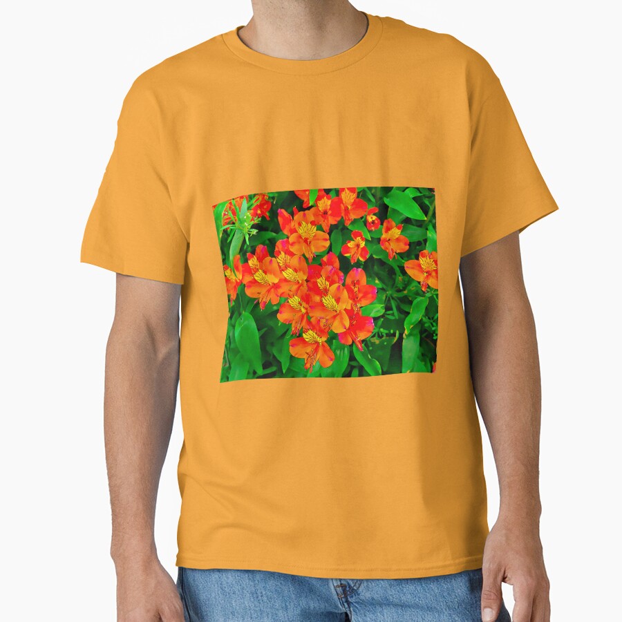 Vibrant Orange flowers summer pattern by santoshputhran