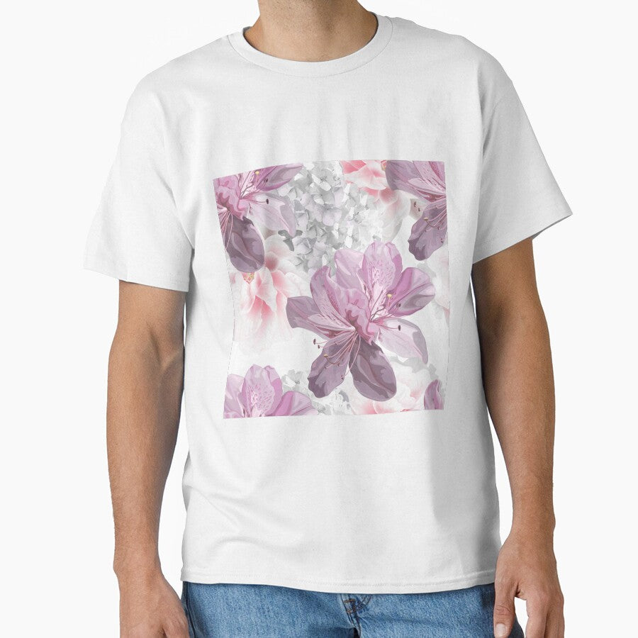 French Soft Mauves floral watercolour by DavJen