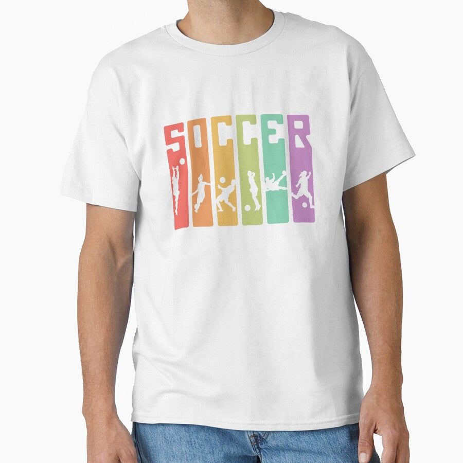 Retro Striped Soccer Design - Alyssa Koerber by Alyssa Koerber