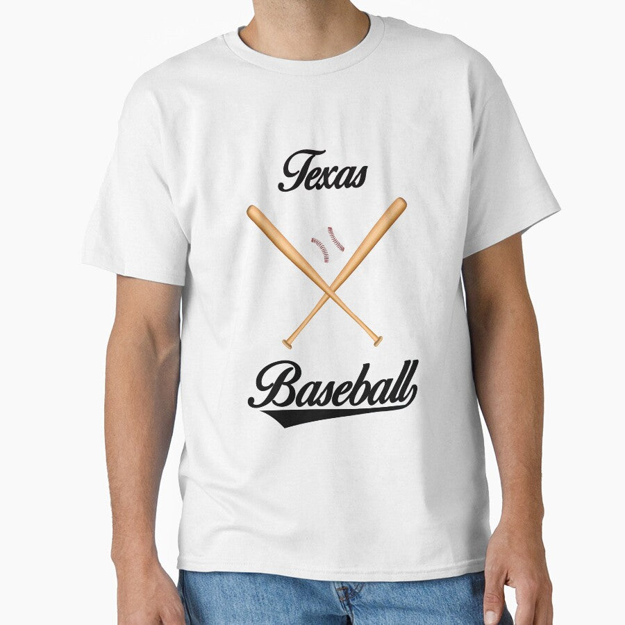 Texas Baseball T-Shirt for Men and Women by AllStarMerch