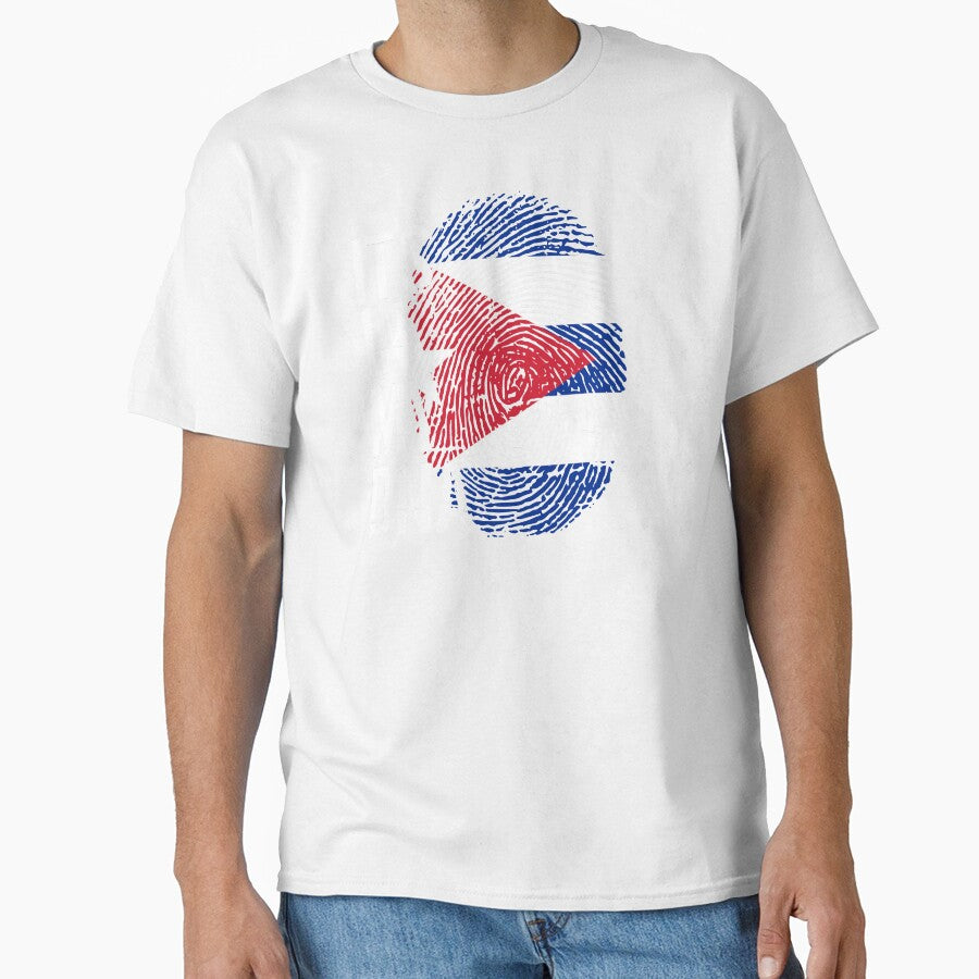 Cuba Flag Fingerprint - It's in my DNA Cuban by PartyShirts1